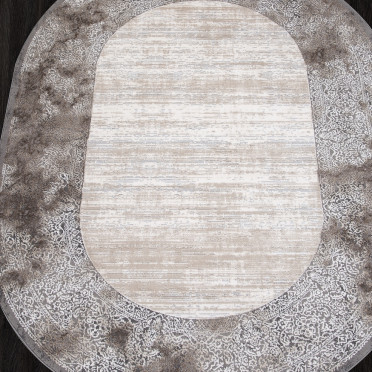 Ковер 04070C - GREY / BROWN овал ARMINA