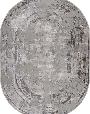Ковер турецкий 50122X Amatis (Reis) овальный (Акрил, бежевый, серый) овальный