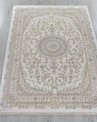 Ковер 27239A - CREAM / BLUE - Прямоугольник - коллекция MOSSO