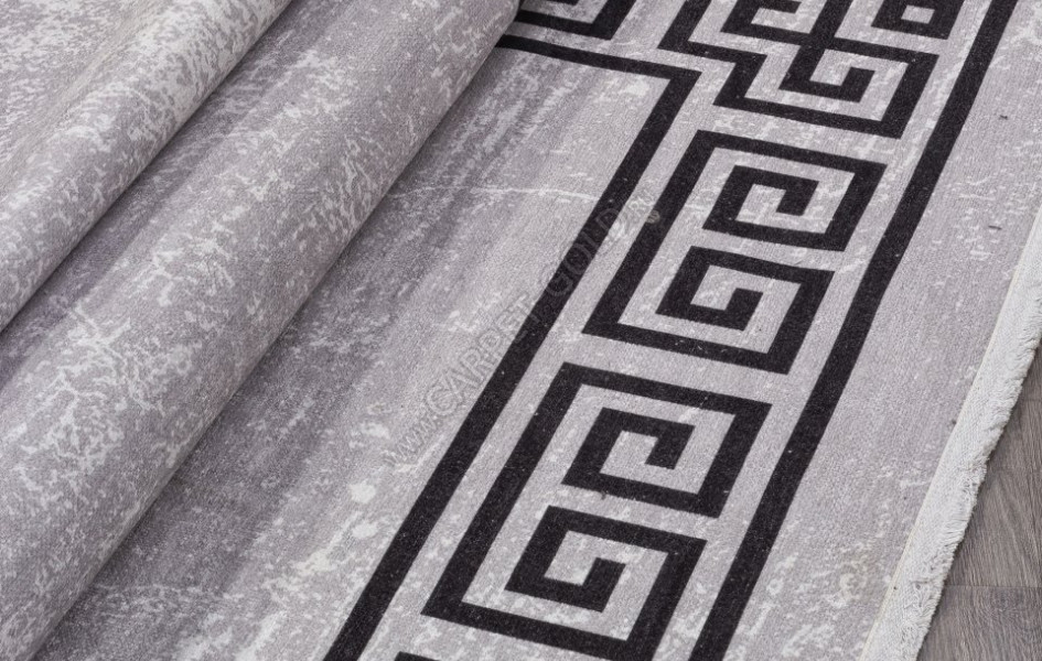 Ковер AB194A - GREY / BLACK - Прямоугольник - коллекция LOTUS