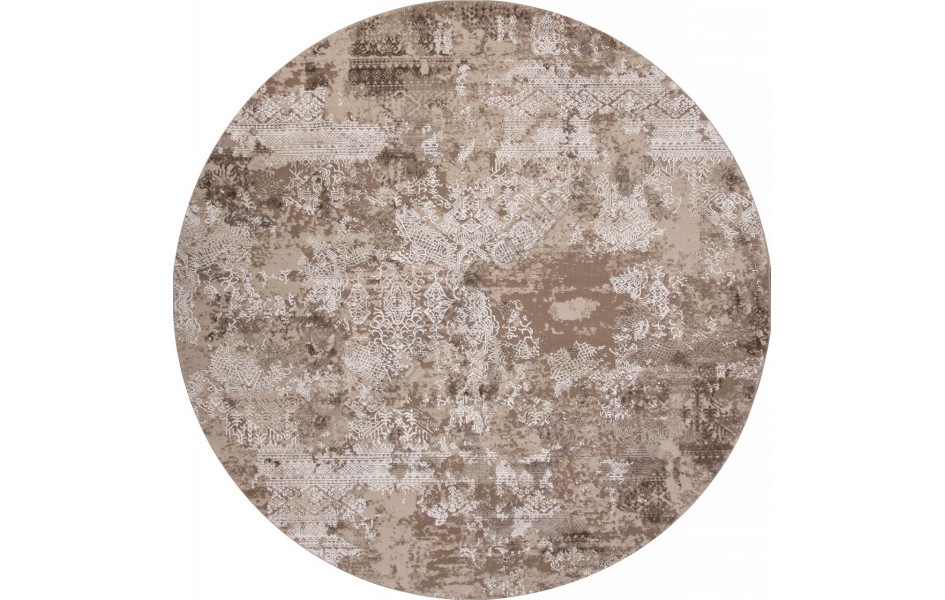 Ковер 03851B - BROWN / BROWN - Круг - коллекция ARMINA