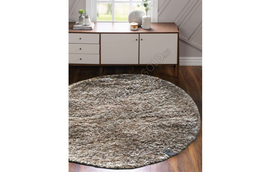 Бельгийский ковер Rhapsody 2501 102 круглый длинноворсовый пушистый